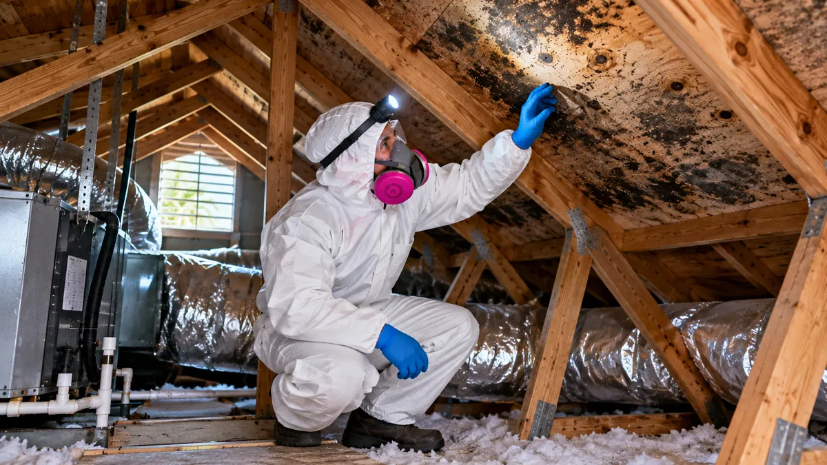 Attic Mold Removal in Cloud Lake